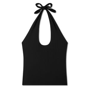 Vir Vita Black Halter Top